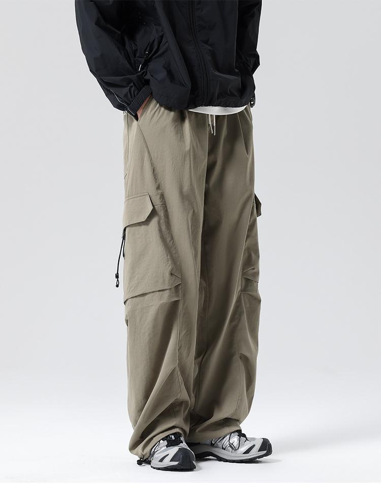 Workwear Outdoor Sports Multi Bag Straight Tube Hanging Thin Men's Casual Pants