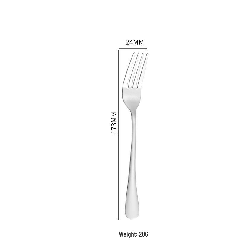 Stainless Steel Cutlery Set: Fork, Spoon, Long Ice Spoon, Western Knife, Steak Knife, Hotel Use, Customizable Logo