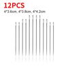 30/12Pcs Side Hole Blind Sewing Needles Stainless Steel Elderly Self Threading Needle Household DIY Jewelry Beading Sewing Tool