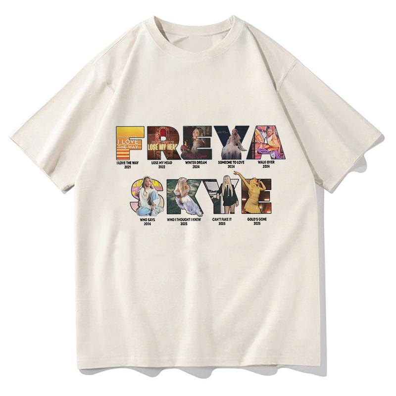 

Silent Treatment Tee Freya Skye Stars Align Tour 2026 Men/women Clothing Harajuku High Quality Tops 100% Cotton TShirts Vintage L