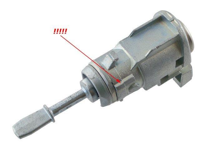 Skoda Fabia I 99-07 Front Left Door Lock Cylinder Insert