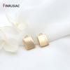 Wholesale 14K Gold Plated Brass Metal Small Cute Charms Heart / Star / Square Tags Pendants Accessories For Jewelry Making
