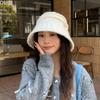 Autumn And Winter Retro Knitted Bucket Hat Mixed Color Texture Warm Basin Hat Fashion Casual Show Face Small Versatile