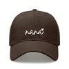 Nana Graphic Print Baseball Cap - Adjustable Polyester Sun Protection Cap For Casual Outdoor Sports Travel Beach Vacation