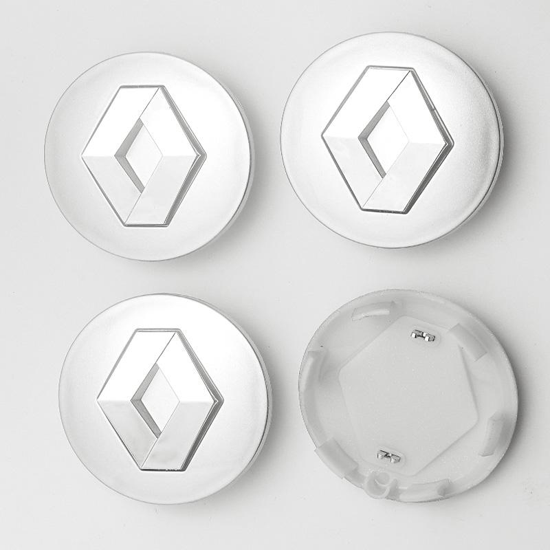 For Renault Megane 2 3 Clio 4 5 Trafic Captur Emblems Kangoo Zoe 4PCS 57mm 60mm Car Wheel Center Cap Logo Hub Badge Rims Cover XX7