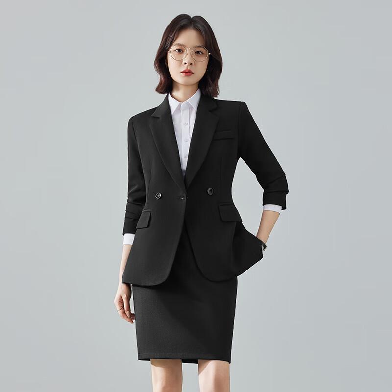 Damen Knitterfreies Business Casual Anzug-Set
