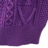 BATONER Made In Japan Long Sleeve Gauge Knit 1 Purple Sweater Women Used
