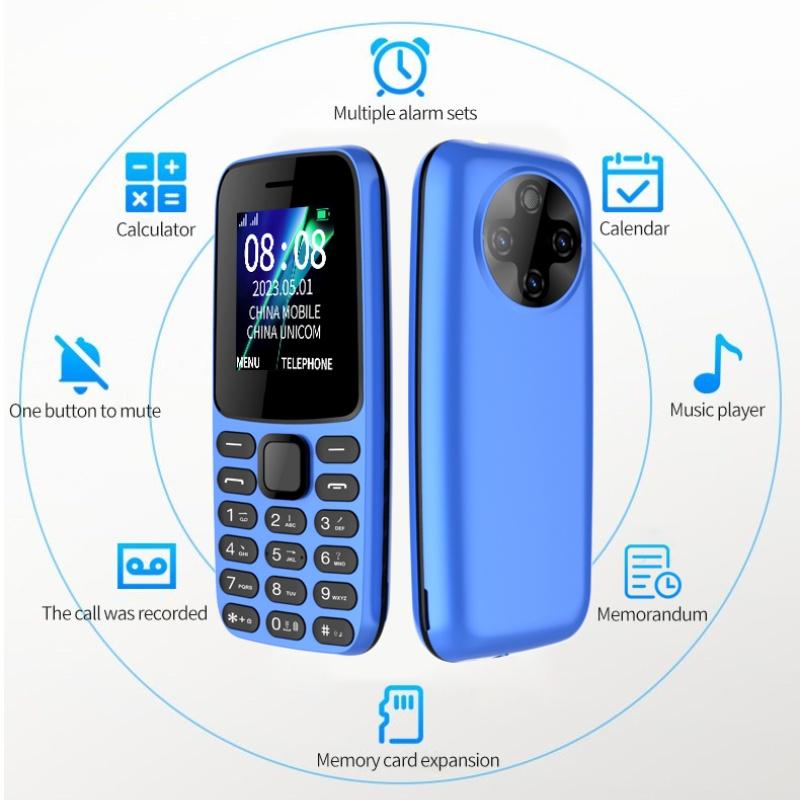 H11 1866 Multifunction Button Phone 2G GSM Students Elderly Mobile Phones Dual SIM Card Feature Phone