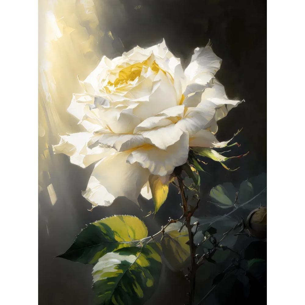Big Flower Oil Paintings Print On Canvas Living Room Wall Art Decor Prints Modern Design Floral Posters Artwork