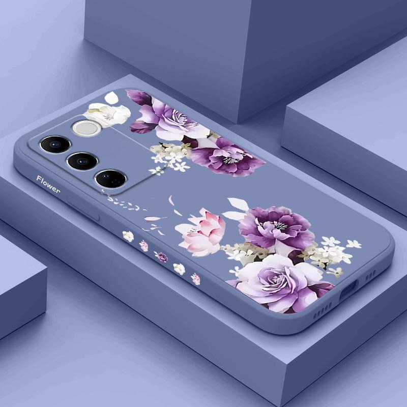 Schöne Pfingstrosen Handyhülle Für VIVO V40 V30 V29 V29E V27 V27E V25 V25E V23 V23E V21 V20 Y20 Y12 Y21 Y22 Y50 Y35 Y76 Y36 Pro 4G 5
