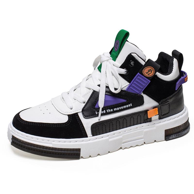 

aj men s shoes high-top summer trend sports new board shoes men s 2025 breathable national tide casual little white shoes trendy shoes 44