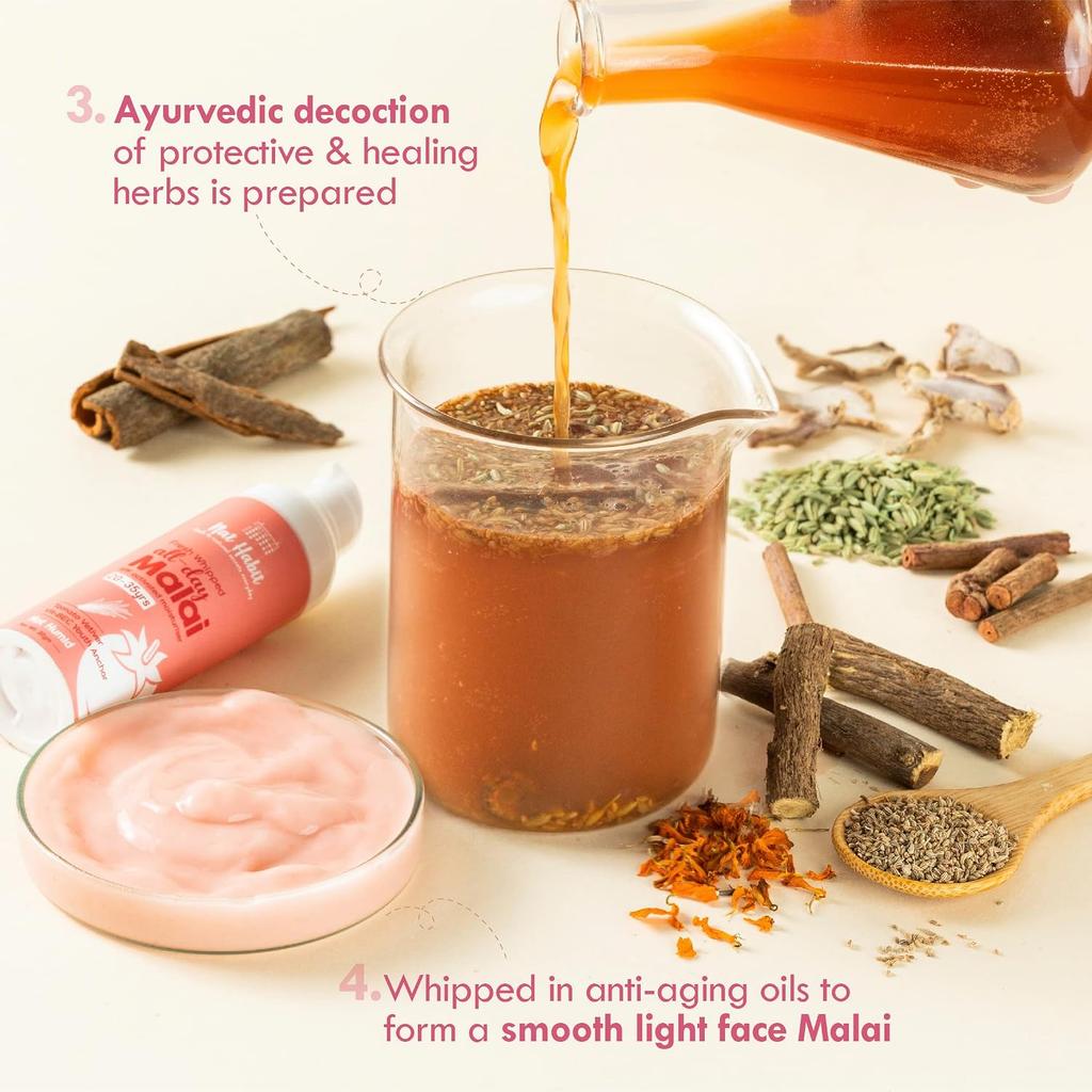 Nat Habit Frische Geschlagene Tomate Vetiver Gesichts-Malai Tägliche Feuchtigkeitscreme Mit Vitaminen B E & C Für Jugendlichen Glow 30g