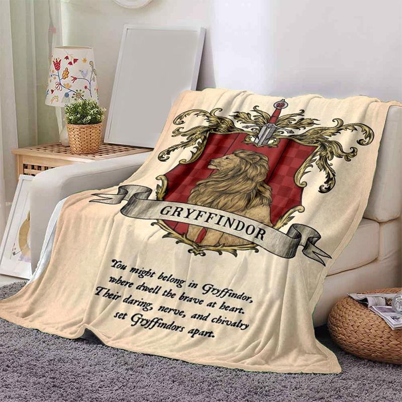 

Harry Potter Gryffindor House Crest Poster PrintPrint Blanket, Soft Blanket For Sofa Office Bed And Travelling Daughter Birthday Gift esj240 130cm×150cm（50in×60in）