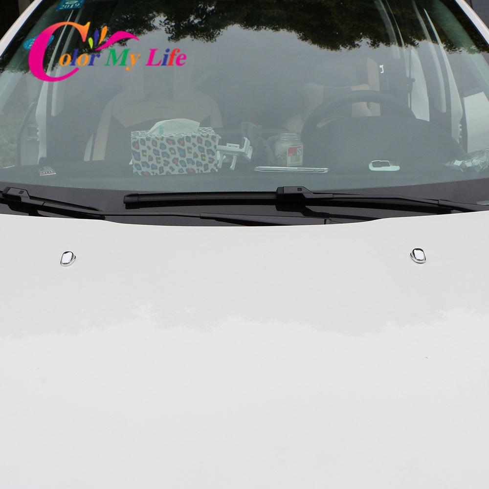 2 Piezas/Set Cubierta de Boquilla de Chorro de Agua para Limpiaparabrisas Delantero de Coche Apto para Peugeot 308 2012 - 2015 3008