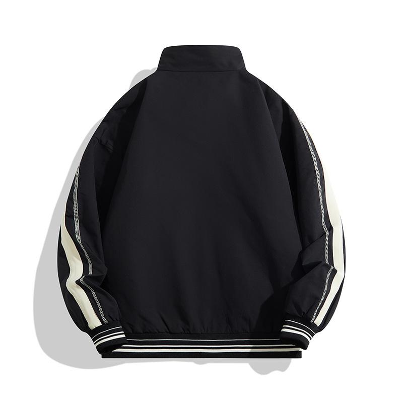 Spring and Autumn Men's Jacket Korean Version Casual Versatile Top Couple Same Stand-Up Collar Sports Trend Jacket