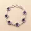 Rare Amethyst Gemstone 925 Sterling Silver Handmade Jewelry Women Bracelet 7-9" RB-16-5