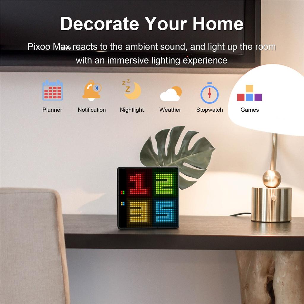Pixoo Max 32*32 Pixel Art Display Programmable LED Screen for Home Decoration, Business Advertisement, Christmas Gift