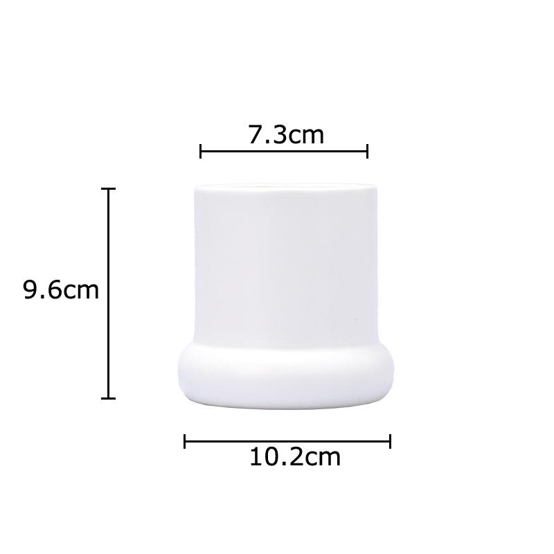 Minimalism Ceramic Candle Holder Cylinder Candlestick Desk Decoration Wax Melt Burner Aroma Diffuser Home Aroma Container