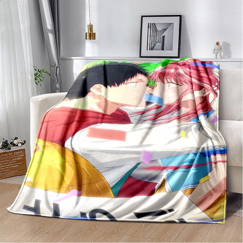 3D Cartoon Blue Box Ao No Hako Love Anime  Blanket,Soft Throw Blanket for Home Bedroom Bed Sofa Picnic Travel Office Cover Kids