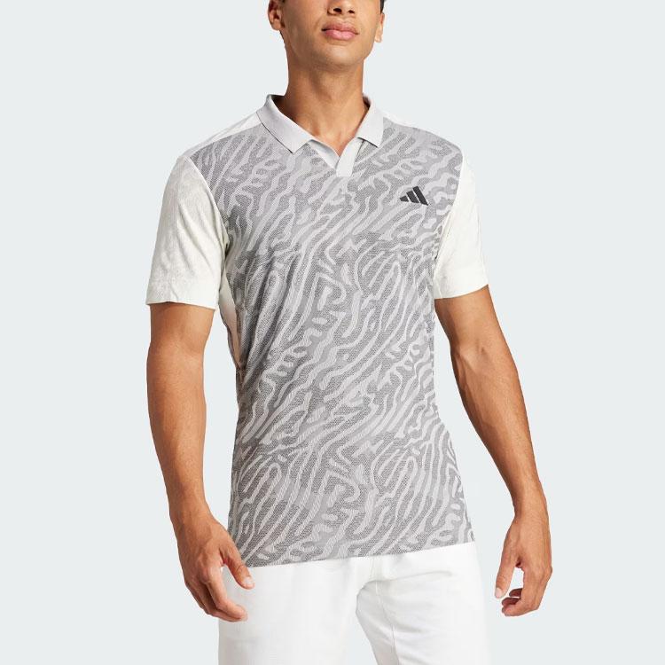 Adidas Tennis Airchill Pro Freelift Polo Shirt Men Polo Shirts Gray IV7147