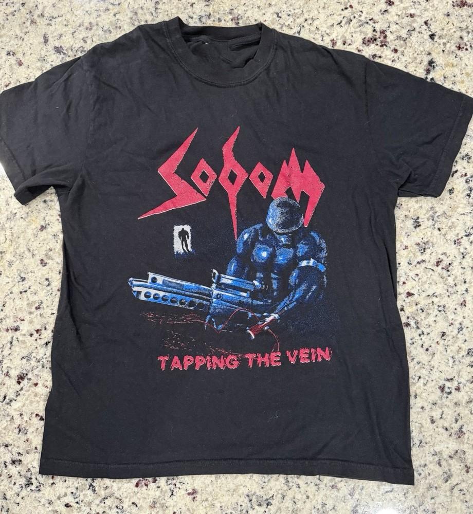 New SODOM Tapping the Vein Gift For Fans Men All Size TShirt   LL125 Unisex T-Shirt M