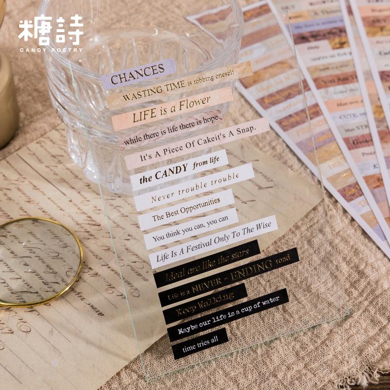 4pcs/1lot Kawaii Stationery Stickers Between the Lines Diary Planner Junk Journal Decorative Scrapbooking DIY Craft Stickers