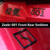 For Zeekr 2021-2024 001 Modification Decorative Products Sticker The Front Label Hood Rear Trunk Label Emblem Styling