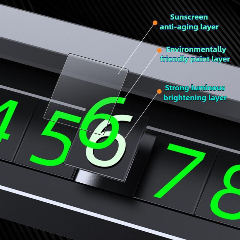 Simple Car Temporary Parking Card Phone Number Car Phone Holder Luminous Telephone Number Plate Car Park Car-styling Accessories