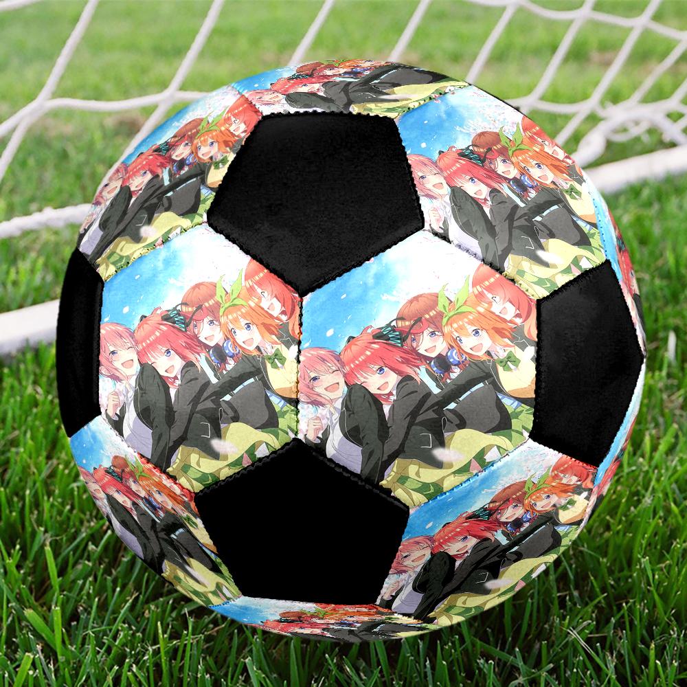 Soccer Ball Colorful Machine Stitched PVC Size 5 Team Training Competition Ready Durable High-Bounce Cool Sports Gift
