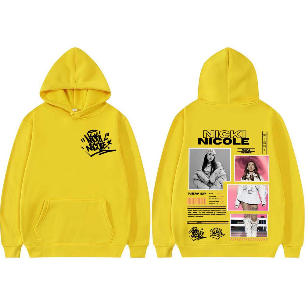 Grafik-Kapuzenpullover Singer Nicki Nicole Album Tour 2025, Vintage-Mode für Männer und Frauen, Kapuzenpullover von