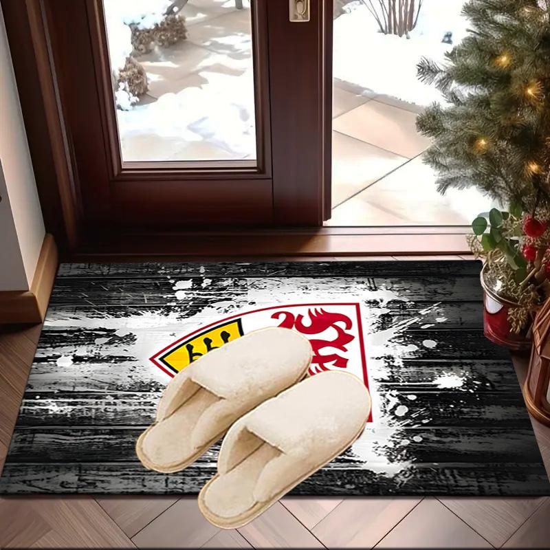 Vfb Fc Crest Printed Area Rug for Office, Chair Rug, Decorative Carpet Floor Mat, Large Size Fan gifts Christmas gifts