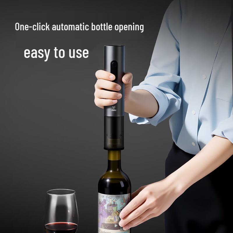 Deli Electric Wine Opener 5-in-1 Set