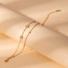 Light Luxury High-End Stainless Steel Diamond-Encrusted Bracelet, Moon Sun Love Geometry Does Not Fade Jewelry Women