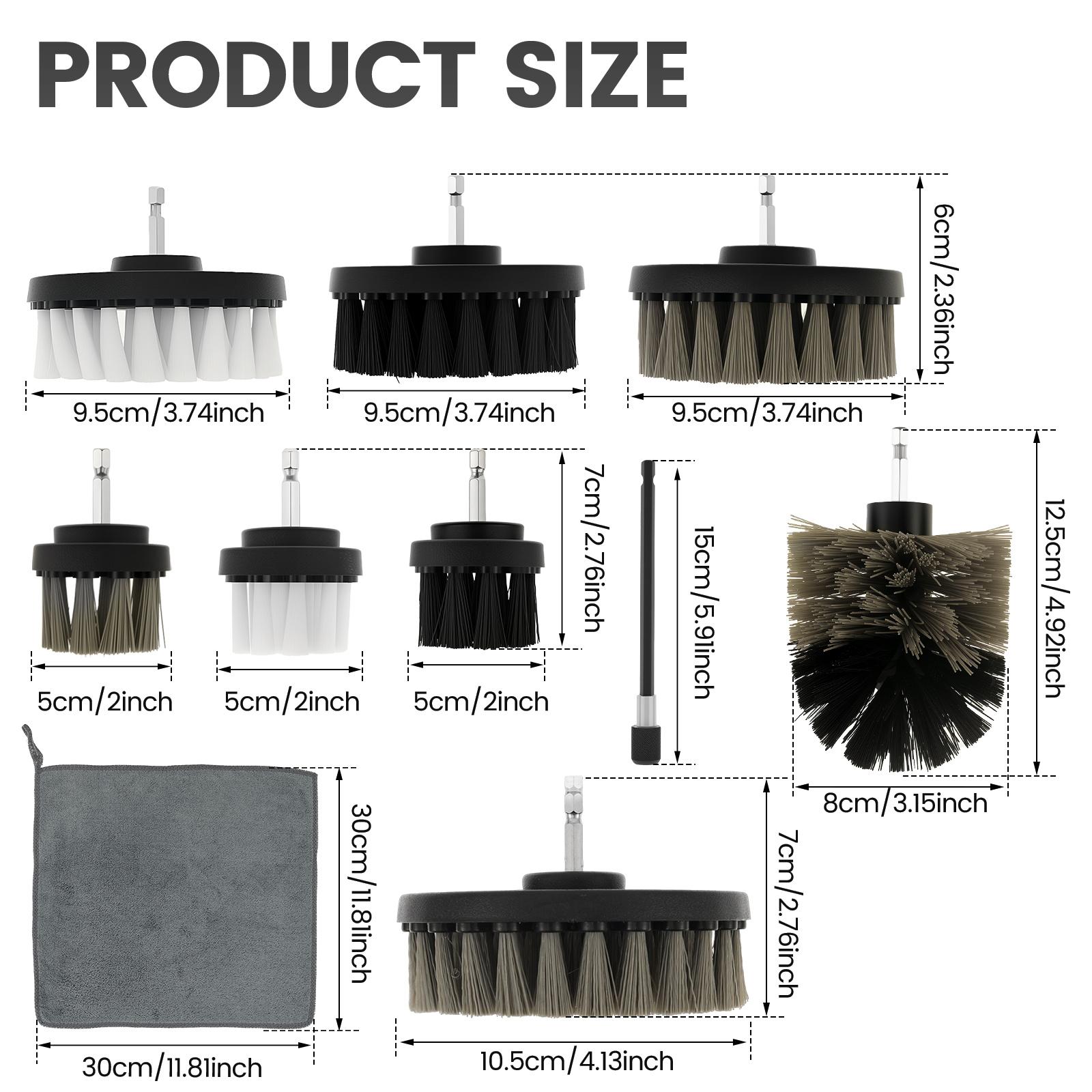 

Electric Drill-Brush Head Kit Purpose Cleaner Auto Tires Cleaning Tools Carpet Bathroom Surface Tub Furniture Cleaning Tool