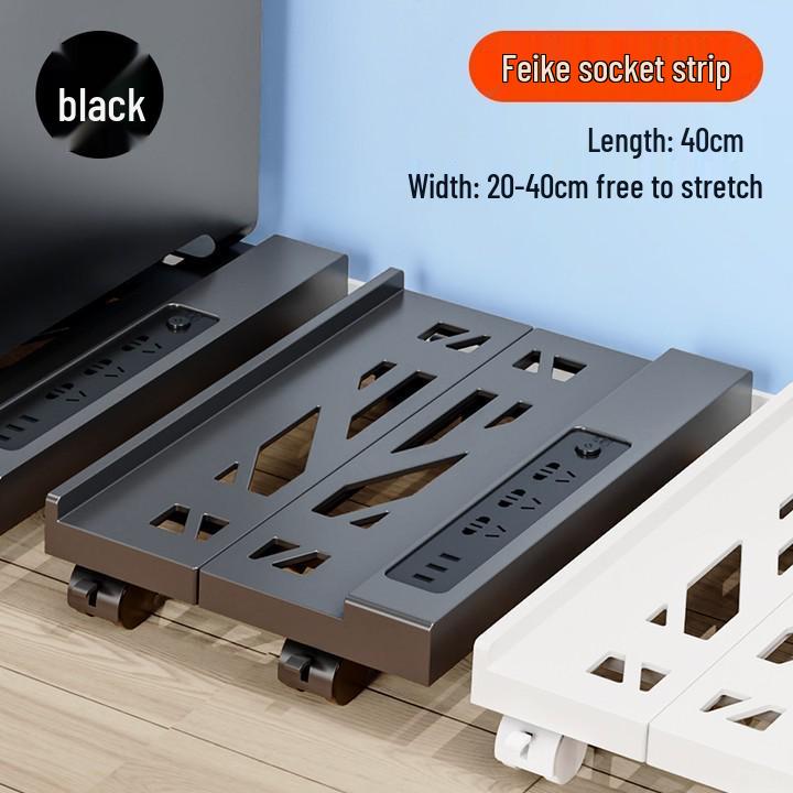 Movable Desktop Computer Chassis Base with Heightening Storage for Home Gaming Room