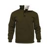 Men's Waffle Autumn Casual Outdoor Turtleneck Half Zip Pocket Pullover Long Sleeve Sweater