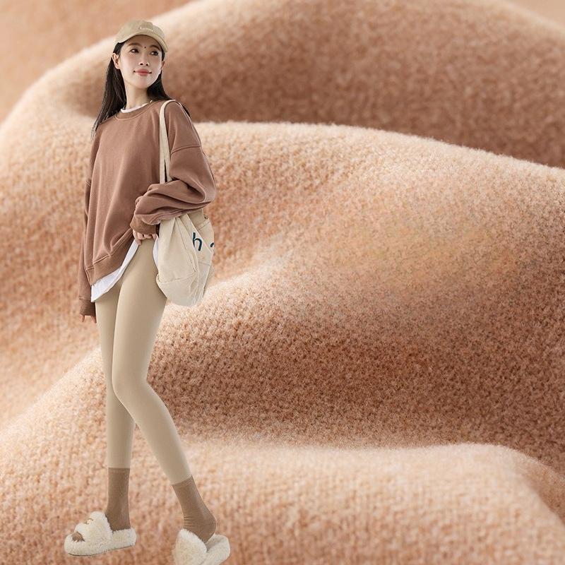 Fleece Lined Women Winter Barbie Pants High Waist Tummy Control Leggings Thick Warm Outdoor Wear Yoga Pants