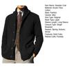 Lapel Long Sleeve Pockets Ribbed Cuffs Thickened Cardigan Sweater Men Autumn Winter