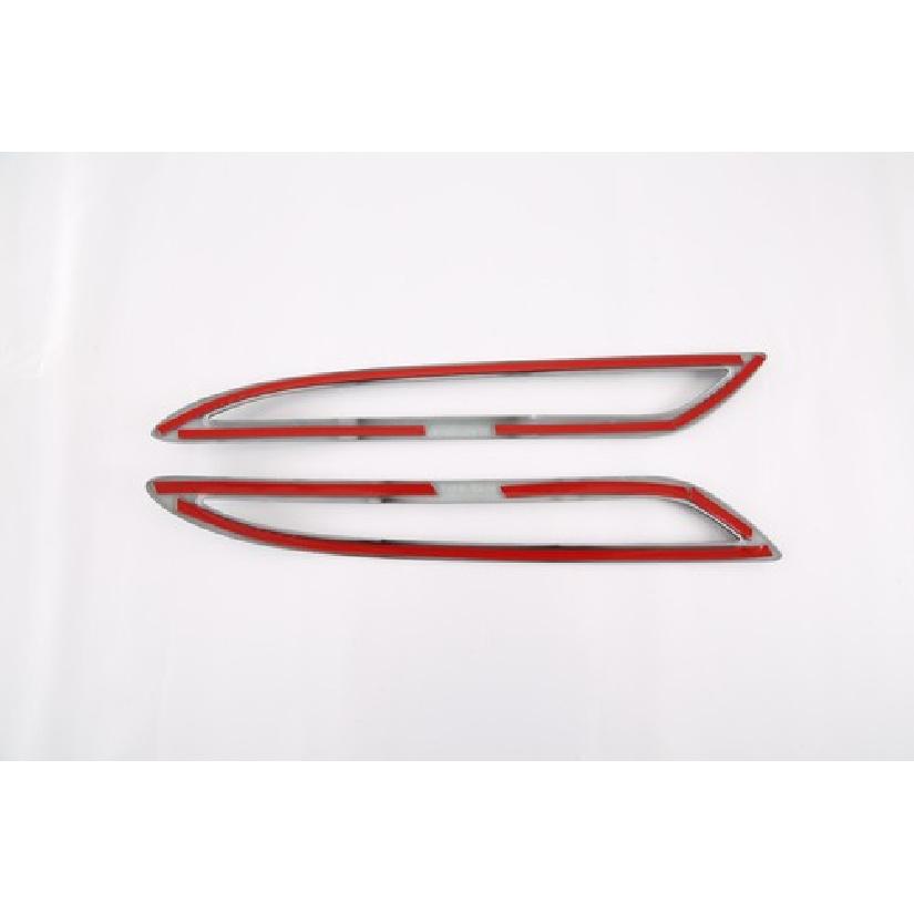 Rear Fog Light Frame Cover Trim For 2017- Tesla Model S Carbon Fiber 2pcs