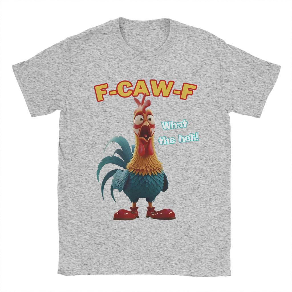 Herren Lustiges Huhn F-Kräh-F Was zum Teufel T-Shirt Geflügel Humor 100% Baumwolle Oberteile Lustiges Kurzarm-T-Shirt Druck T-Shirt