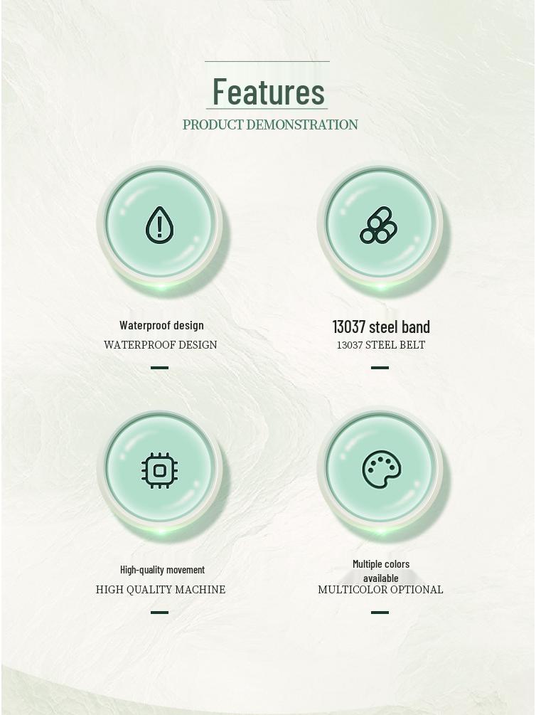 GEDI Nisza High-End Minimalistyczny Damski Zegarek Kwarcowy ze Stali Nierdzewnej