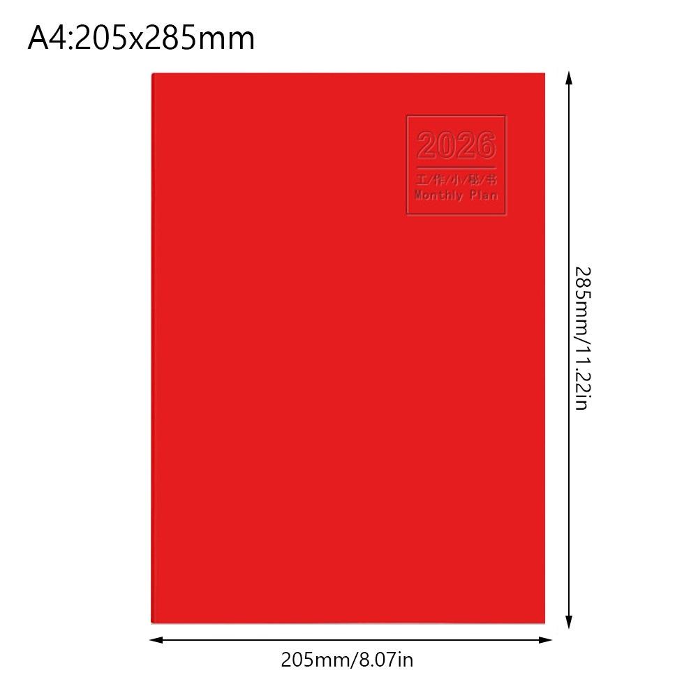 A4 A5 2026 Schedules Notebook 24 Sheets Learning Plan Planner Notebook Work Efficiency Life Check-in 2026 Calendar Planner