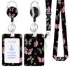 Work Office Badge Holder Fashionable Badge Holder Retractable Reel Stylish Id Card Protector for Work School Professionals Badge