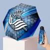 Real Sociedad FC Mini 5 Fold Pocket Umbrella Compact Lightweight Anti UV Rain Sun Protection Umbrella Portable Travel Umbrella