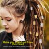 Dreadlocks Hair Rings Hollow Out Exquisite Patterns Alloy Hair Braiding Jewelry Coils Alloy 200pcs Hair Dreadlock Beads