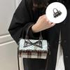 Stylish Bowknot Dot Shoulder Bag Elegant Top Handle Underarm Purse Lightweight Spacious PU Handbag For Women Multicolor