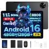 Tablet POCKAM P11 Android 16, Tablet de 11 Polegadas com 48GB+128GB, 90Hz, 8800mAh, Gemini AI, Widevine L1, Face ID, WIFI 5G, Caneta, Teclado