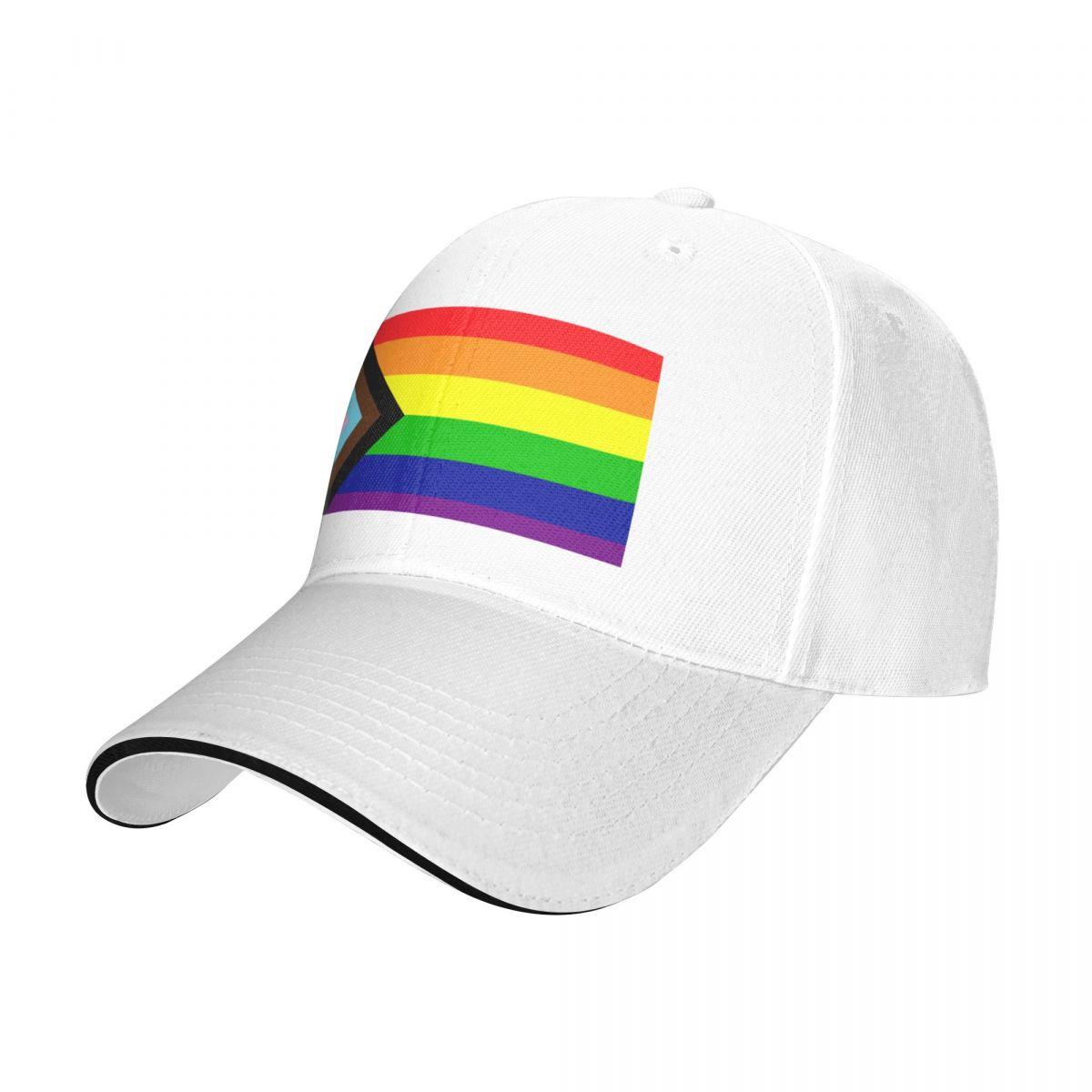 

Кепка с флагом Progress Pride, бейсбольная кепка, новая бейсболка в шляпе, шляпа для гольфа для женщин, унисекс
