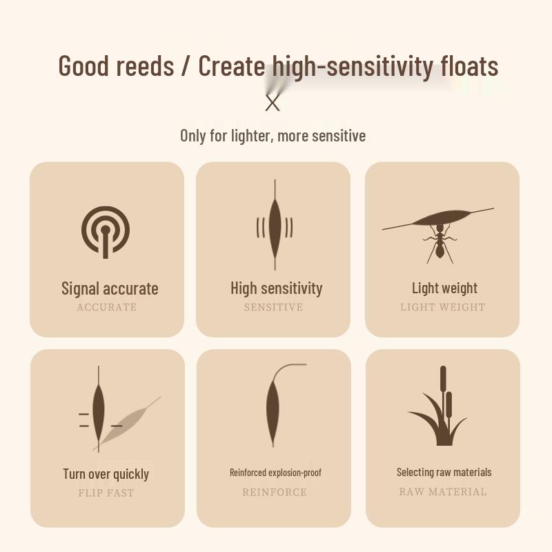 High-Sensitivity Reed Fishing Float
