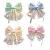 Hairpin Soft Embroidery Lace Splicing Ribbon Bowknot Decor Girl Hair Pin Gentle Hairstyles Side Hair Clips Hair Accessory